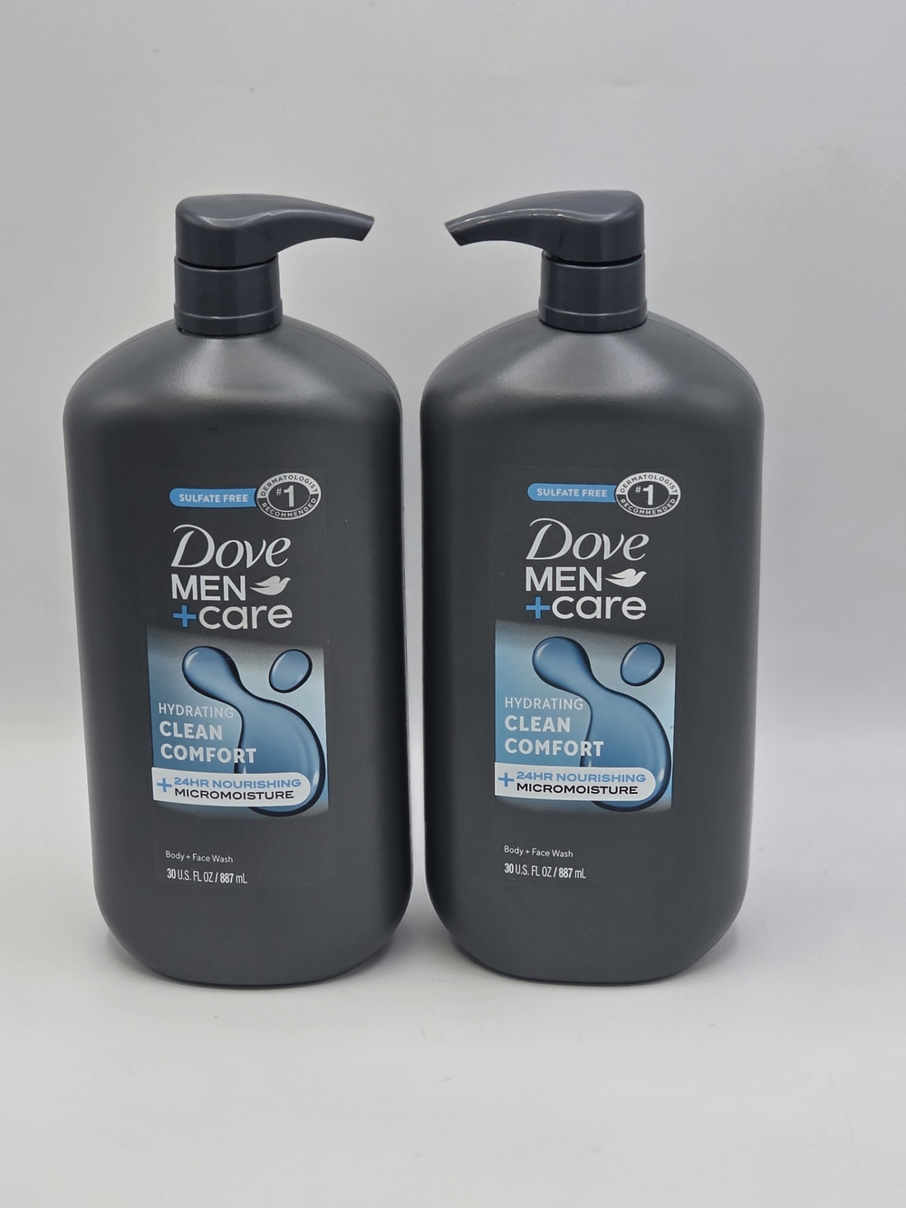 Dove Men+Care Hydrating Clean Comfort Body & Face Wash - Bundle